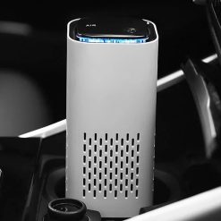 Máy Lọc Không Khí Ô Tô HEPA Ion Âm Khử Mùi, Loại Bỏ Bụi, Khói Thuốc, Tích Hợp Đèn Ngủ