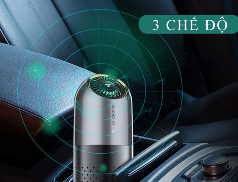 Máy Lọc Không Khí Xe Ô Tô Khử Mùi, Khử Khuẩn, Lọc Bụi Mịn Hiệu Quả, Bảo Hành 2 Năm