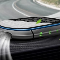 Máy Lọc Không Khí Ô Tô Năng Lượng Mặt Trời K16 Khử Mùi, Diệt Khuẩn, Tự Động Cảm Biến