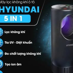 Máy Lọc Không Khí Xe Ô Tô Chính Hãng Hyundai TZone Lọc Bụi Mịn, Khử Mùi, Tạo Ion Âm