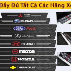 Miếng Dán Carbon Chống Trầy Xước Bảo Vệ Bậc Cửa, Cốp Xe Ô Tô (Mazda, Hyundai, Toyota, Kia, Ford, Mitsubishi…)