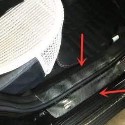 Miếng Dán Chống Xước Mạ Cacbon Cao Cấp, Nẹp Cacbon Trang Trí & Bảo Vệ Nhiều Vị Trí Trên Ô Tô