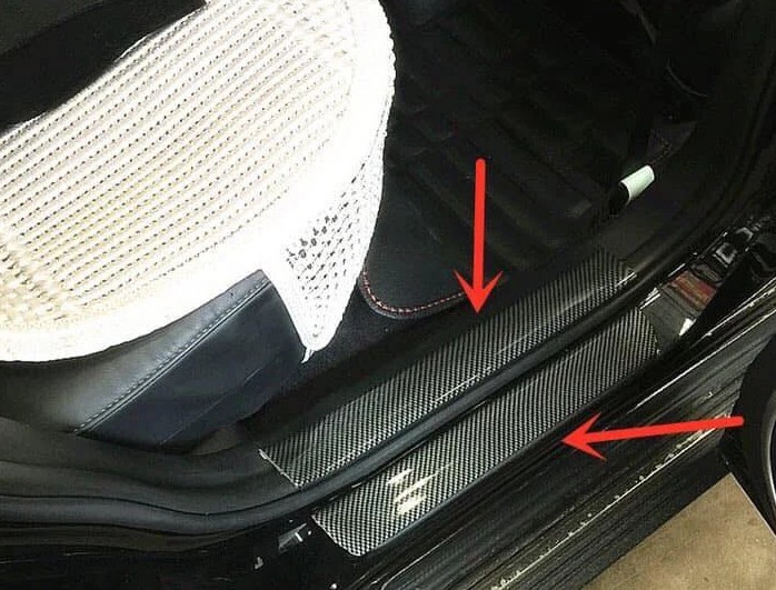 Miếng Dán Chống Xước Mạ Cacbon Cao Cấp, Nẹp Cacbon Trang Trí & Bảo Vệ Nhiều Vị Trí Trên Ô Tô