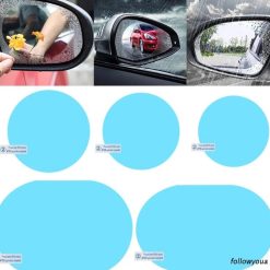 Miếng Dán Kính Chiếu Hậu Ô tô Chống Sương Mù, Chống Nước Mưa, An Toàn Khi Lái Xe