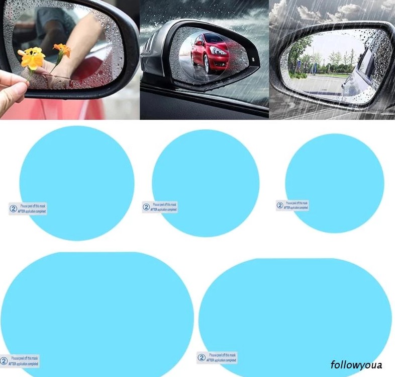 Miếng Dán Kính Chiếu Hậu Ô tô Chống Sương Mù, Chống Nước Mưa, An Toàn Khi Lái Xe
