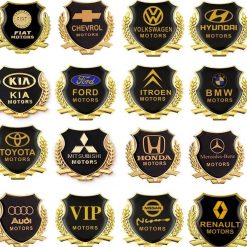 Miếng Dán Logo Kim Loại 3D Trang Trí Ô Tô Chống Trầy Xước, Tạo Điểm Nhấn Cho Xe Hơi