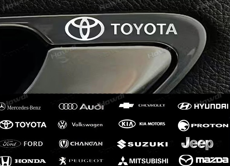 Miếng Dán Logo Kim Loại Trang Trí Cửa Sổ Xe Hơi, Điểm Nhấn Sang Trọng Cho Ngoại Nội Thất Ô Tô