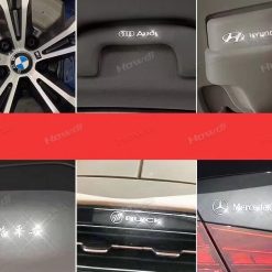 Miếng Dán Logo Kim Loại Trang Trí Cửa Sổ Xe Hơi, Tăng Sự Sang Trọng & Cá Tính Cho Chiếc Xe