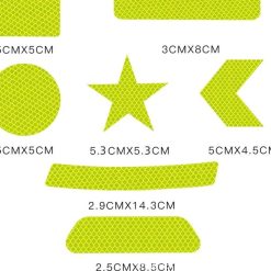 Miếng Dán Phản Quang Cảnh Báo Ban Đêm, An Toàn Cho Ô Tô, Xe Máy, Xe Đạp & Người Đi Đường