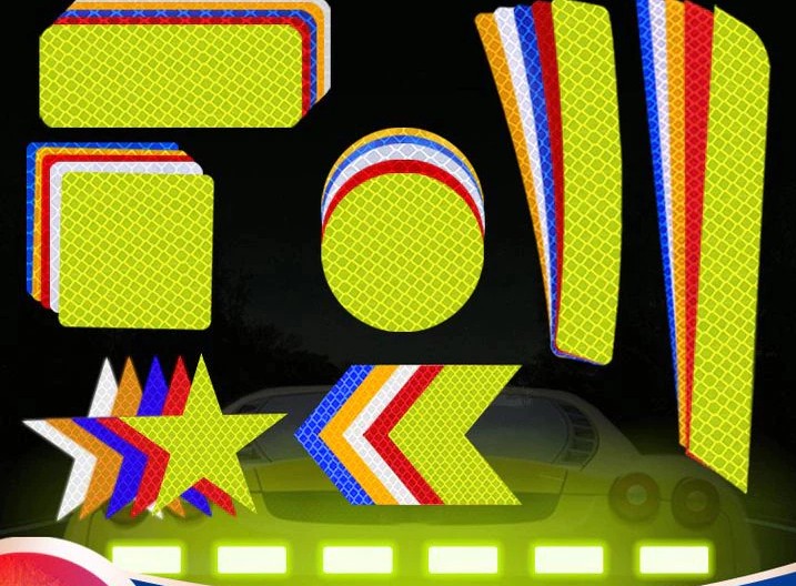 Miếng Dán Phản Quang Cảnh Báo Ban Đêm, An Toàn Cho Ô Tô, Xe Máy, Xe Đạp & Người Đi Đường