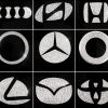 Miếng Dán Trang Trí Vô Lăng Xe Ô Tô HTGHTG, Kim Cương Giả Cho Mercedes, Toyota, BMW, Mazda