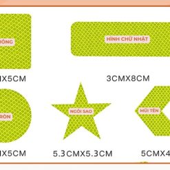 Miếng Decal Phản Quang Dán Xe Ô Tô LongVu Auto, An Toàn Ban Đêm, Trang Trí Xe