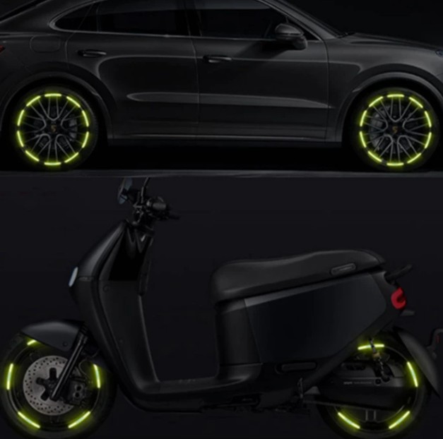 Miếng Decal Phản Quang Dán Xe Ô Tô LongVu Auto, An Toàn Ban Đêm, Trang Trí Xe