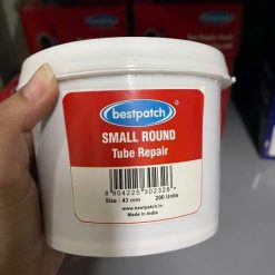 Miếng Vá Săm Lốp Xe BESTPATCH Hình Tròn 43mm (Small Round) Hộp 40 Miếng Đàn Hồi, Bám Chắc