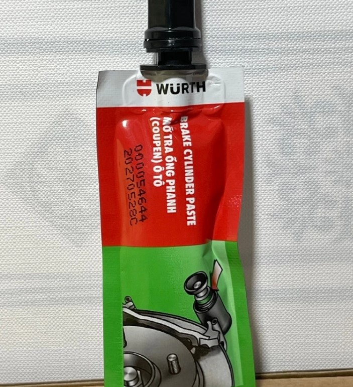 Mỡ Tra Ống Phanh Wurth Gói 10g, Bảo Vệ Xi Lanh Thắng, Chống Ăn Mòn Phanh Xe