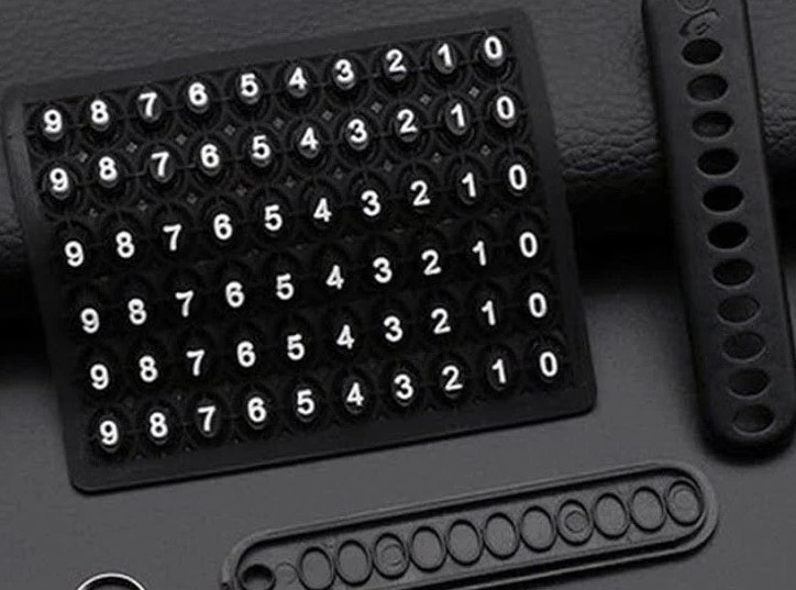 Móc Chìa Khóa Gắn Số Điện Thoại Chống Thất Lạc, Nhỏ Gọn, Tiện Lợi, Dễ Nhận Diện