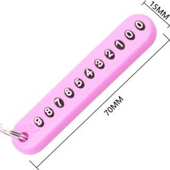 Móc Chìa Khóa Ganten Kèm Bảng Số Điện Thoại Chống Thất Lạc