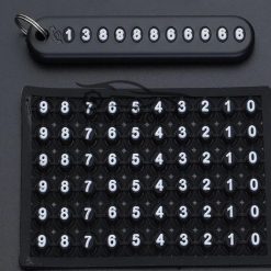 Móc Chìa Khóa Thời Trang Kèm Bảng Số Điện Thoại Cho Chìa Khóa, Điều Khiển Xe & Vật Dụng Cá Nhân