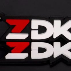 Móc Khóa Cao Su Dẻo Logo ZDK Cao Cấp, Phụ Kiện Nhỏ Gọn, Bền Đẹp, Phong Cách Riêng