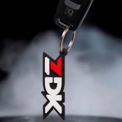 Móc Khóa Cao Su Dẻo Logo ZDK Cao Cấp, Phụ Kiện Nhỏ Gọn, Bền Đẹp, Phong Cách Riêng