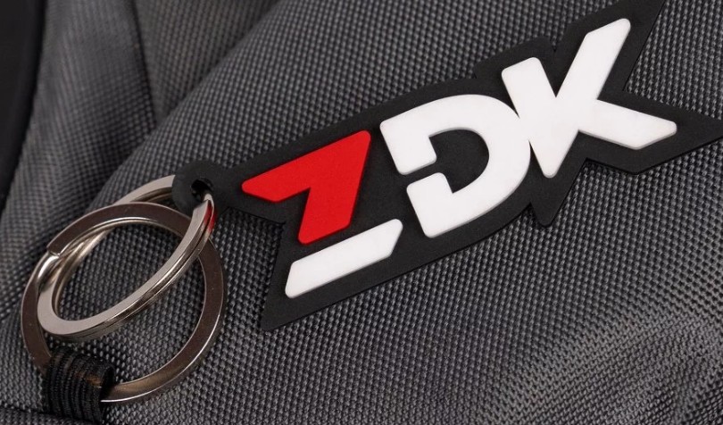 Móc Khóa Cao Su Dẻo Logo ZDK Cao Cấp, Phụ Kiện Nhỏ Gọn, Bền Đẹp, Phong Cách Riêng