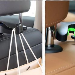Móc Treo Đồ Ô Tô Gài Trước & Sau Ghế Kèm Giá Đỡ Điện Thoại, Phụ Kiện Tiện Ích Nội Thất Xe