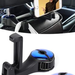 Móc Treo Đồ Trên Ô Tô Kèm Giá Đỡ Kẹp Điện Thoại, Tối Ưu Không Gian Nội Thất Xe