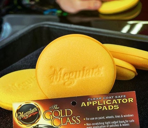 Mút Dưỡng, Wax Chuyên Dụng Meguiar’s Màu Vàng | Đường Kính 11 cm