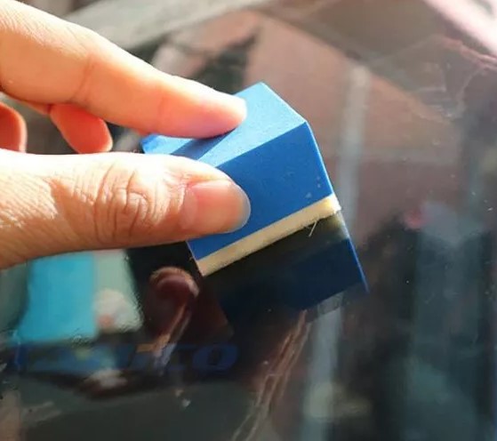 Mút Xốp Nỉ Tẩy Ố Kính Ô Tô Bằng Tay, Dùng Cho Kính Xe, Kính Nhà Tắm, Bể Cá