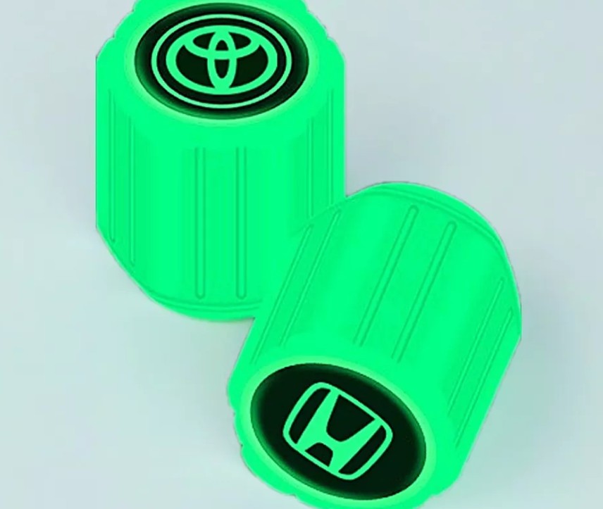 Nắp Van Bánh Xe Nhựa ABS Phát Sáng, Bảo Vệ Van, Tăng Thẩm Mỹ Cho Xe