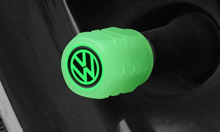 Nắp Van Bánh Xe Nhựa ABS Phát Sáng, Bảo Vệ Van, Tăng Thẩm Mỹ Cho Xe