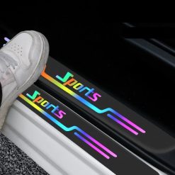 Nẹp Dán Chống Trầy Xước Bảo Vệ Bậc Cửa Xe Hơi, Miếng Dán Phản Quang Dành Cho Bậc Cửa Ô Tô