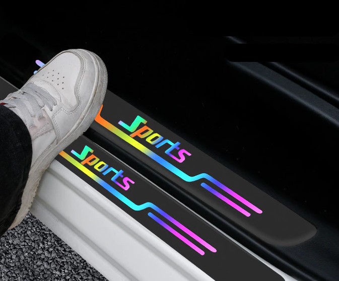 Nẹp Dán Chống Trầy Xước Bảo Vệ Bậc Cửa Xe Hơi, Miếng Dán Phản Quang Dành Cho Bậc Cửa Ô Tô