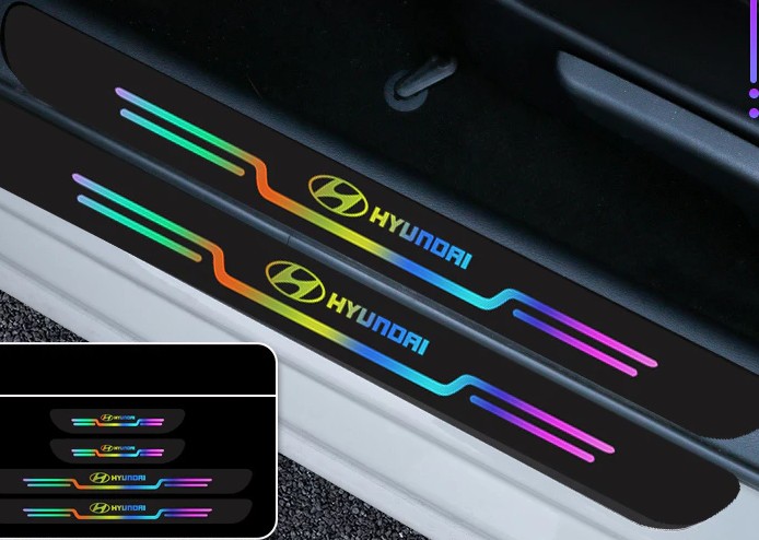 Nẹp Dán Chống Trầy Xước Bảo Vệ Bậc Cửa Xe Hơi, Miếng Dán Phản Quang Dành Cho Bậc Cửa Ô Tô