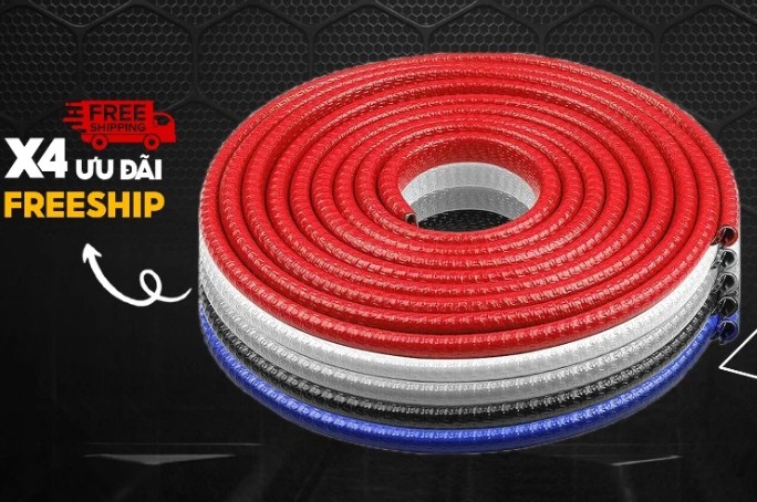 Nẹp U Lõi Thép, Ron Viền Chống Xước Mép Cửa Ô Tô, Bảo Vệ Khi Va Chạm Với Tường hoặc Xe Khác