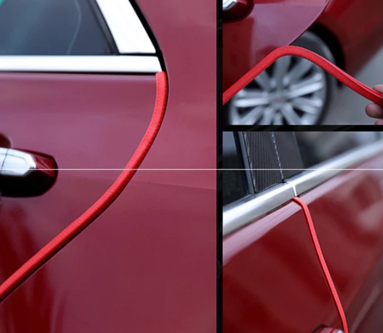 Nẹp Viền Cửa Xe Hơi Chống Va Chạm Chữ U Lõi Thép, Bảo Vệ Mép Cửa Tối Ưu