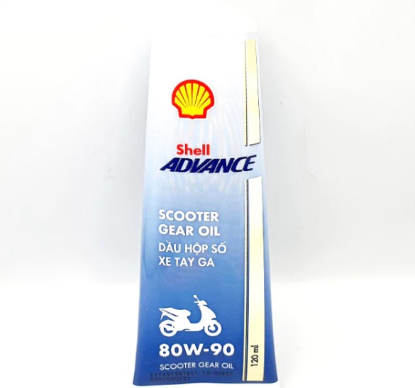 Nhớt Hộp Số (Nhớt Láp) Xe Tay Ga Shell Thailand Advance Scooter Gear 80W90 120ML