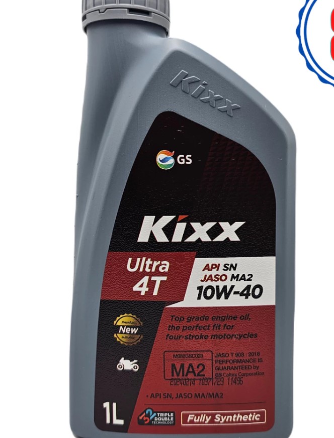 Nhớt Tổng Hợp Kixx Ultra 10W40 – 10W30 Nhập Khẩu Hàn Quốc Cho Xe Số, Xe Côn Tay