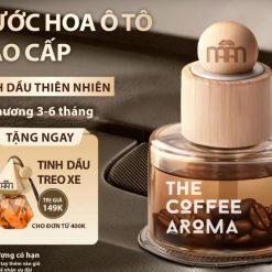 Nước Hoa Ô Tô Cao Cấp Hương Cà Phê Mầm Aroma, Khử Mùi Xe Hơi, Hương Coffee, Không Gây Say Xe