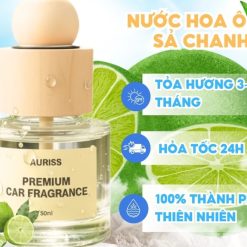 Nước Hoa Ô Tô Hương Chanh Sả 50ml Cao Cấp, Khử Mùi, Chống Say Xe & Tạo Không Gian Thư Giãn