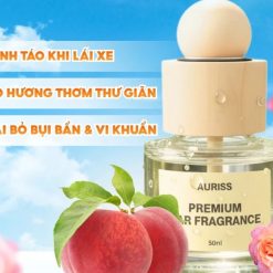Nước Hoa Ô Tô Hương Đào 50ml Cao Cấp Khử Mùi Hiệu Quả, Chống Say Xe, Thư Giãn Lái Xe