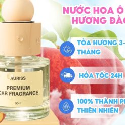 Nước Hoa Ô Tô Hương Đào 50ml Cao Cấp Khử Mùi Hiệu Quả, Chống Say Xe, Thư Giãn Lái Xe