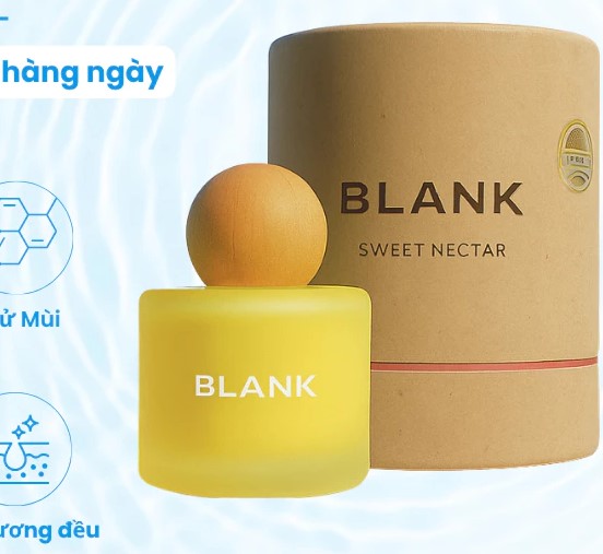 Nước Hoa Ô Tô Hương Sả Chanh BLANK 50ML Nhập Khẩu, Thơm Dịu Nhẹ, Khử Mùi, Chống Say Xe