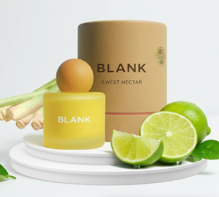 Nước Hoa Ô Tô Hương Sả Chanh BLANK 50ML Nhập Khẩu, Thơm Dịu Nhẹ, Khử Mùi, Chống Say Xe