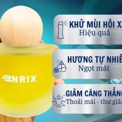 Nước Hoa Ô Tô Hương Sả Chanh ENRIX 55ml Khử Mùi, Giảm Say Xe & Tạo Hương Dịu Nhẹ Cho Nội Thất Xe