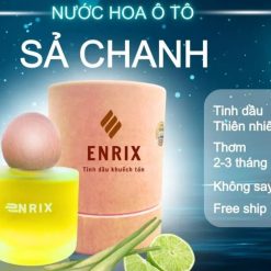 Nước Hoa Ô Tô Hương Sả Chanh ENRIX 55ml Khử Mùi, Giảm Say Xe & Tạo Hương Dịu Nhẹ Cho Nội Thất Xe