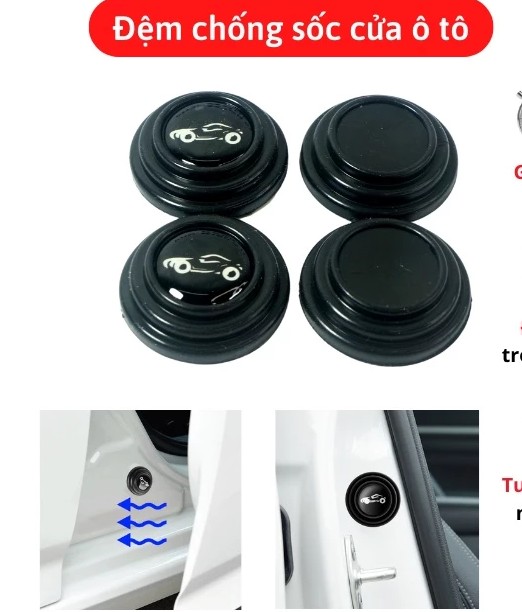 Nút Cao Su Giảm Chấn Cửa Ô Tô, Giảm Ồn, Bảo Vệ Xe Hiệu Quả
