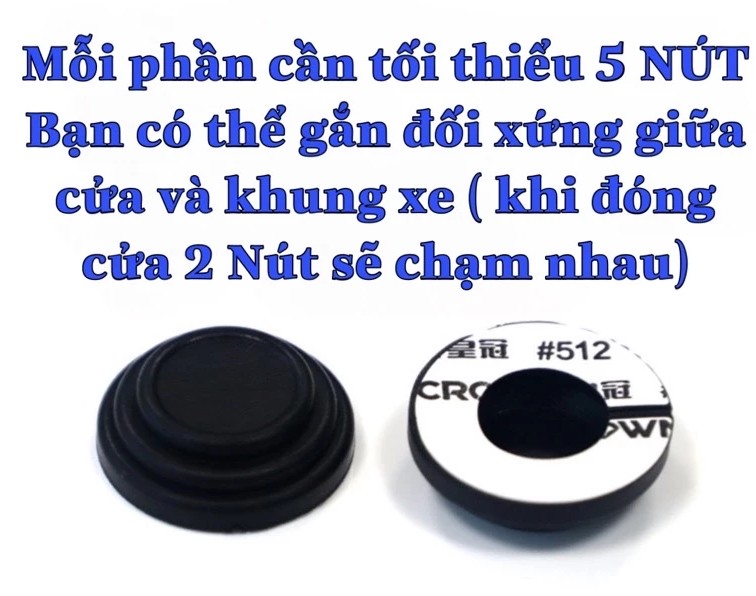 Nút Giảm Chấn Đóng Cửa Xe Ô Tô, Capo, Cốp, Hạn Chế Tiếng Ồn & Bảo Vệ Xe Hiệu Quả