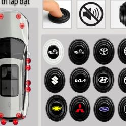 Nút Giảm Chấn, Giảm Lực Đóng Cửa Ô Tô, Bộ Đệm Cao Su Chống Va Đập & Chống Ồn Cho Cánh Cửa Xe Hơi