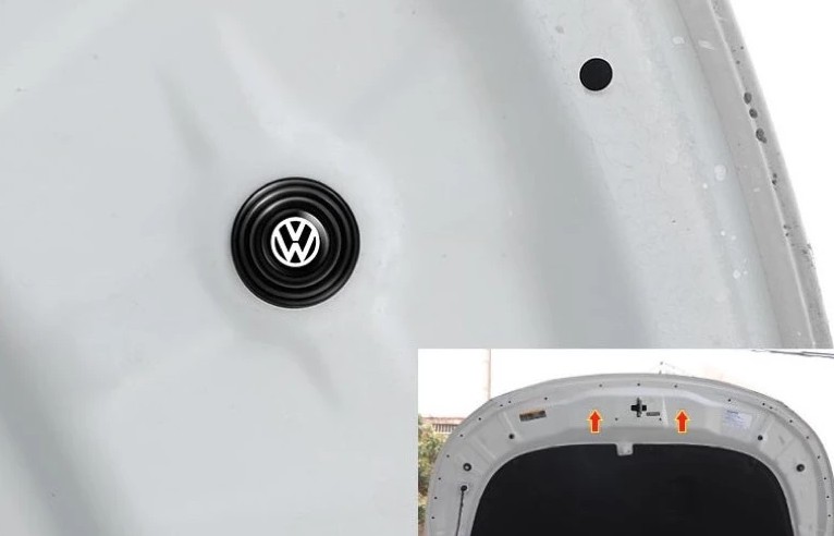 Nút Giảm Chấn Ô Tô, Miếng Dán Giảm Lực Đóng Cửa, Chống Sốc, Bảo Vệ Cửa Xe Toàn Diện